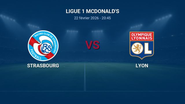 Strasbourg - OL : Sur quelle chaîne TV et à quelle heure voir le choc des équipes surprises de Ligue 1 ?